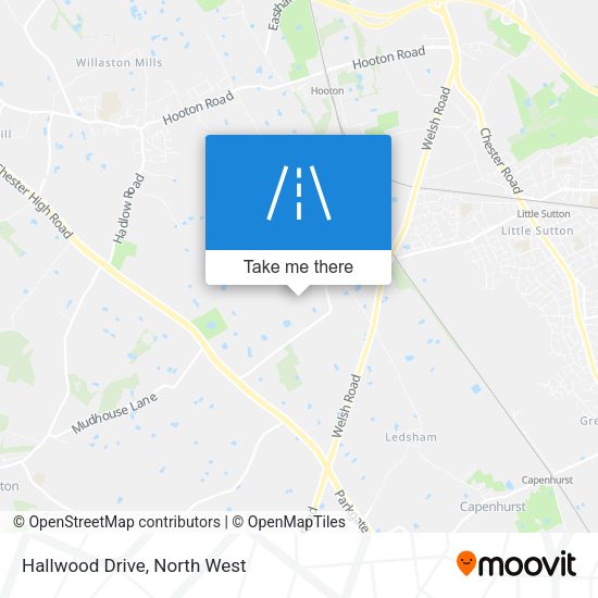 Hallwood Drive map