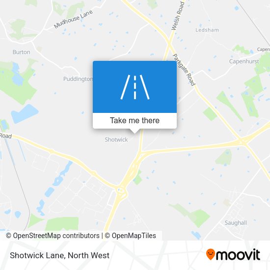 Shotwick Lane map