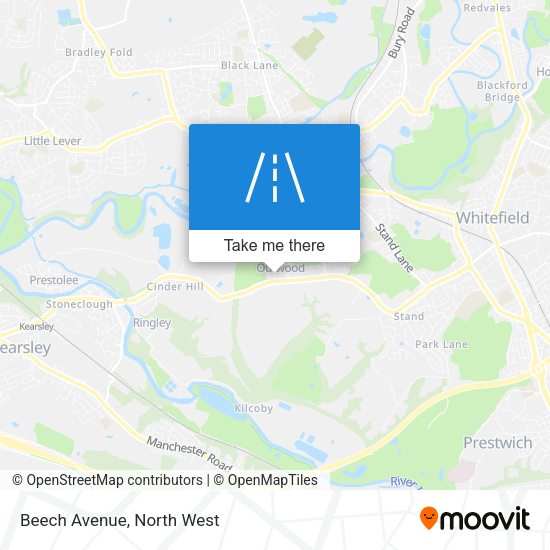 Beech Avenue map