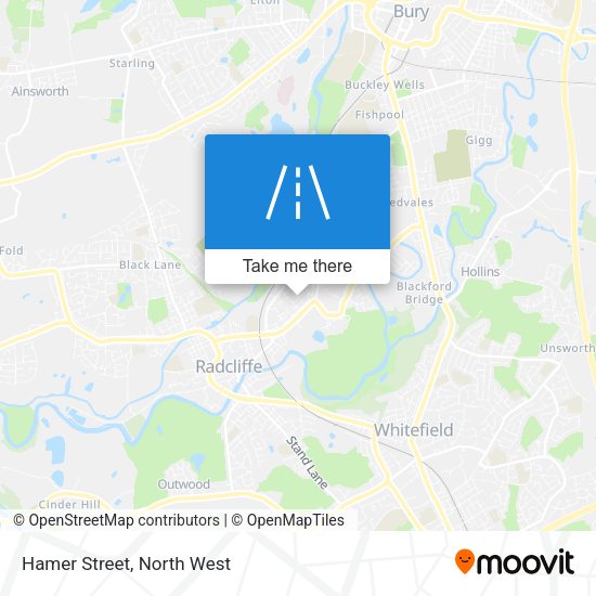 Hamer Street map