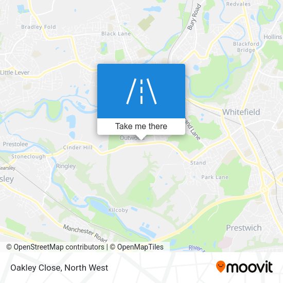 Oakley Close map
