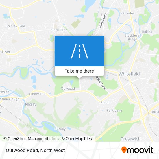 Outwood Road map