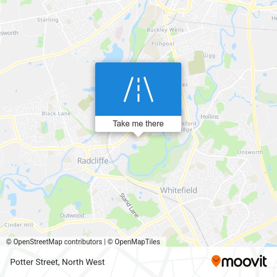 Potter Street map