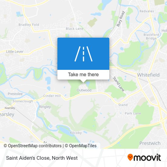 Saint Aiden's Close map