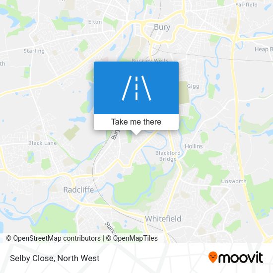 Selby Close map