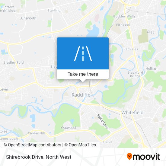 Shirebrook Drive map