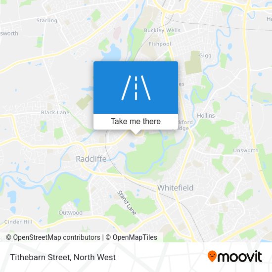 Tithebarn Street map