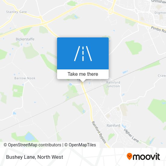 Bushey Lane map