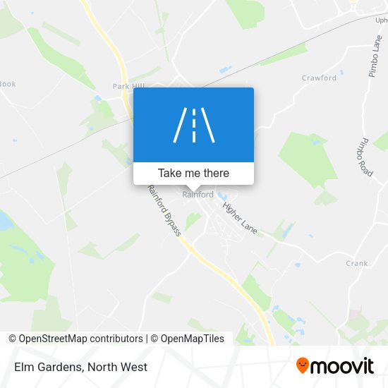 Elm Gardens map