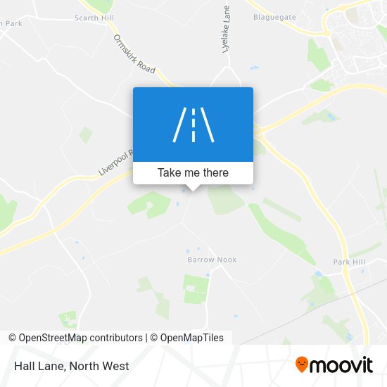 Hall Lane map