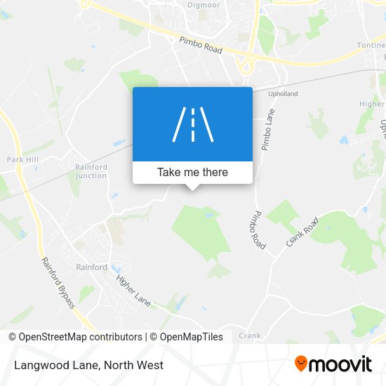 Langwood Lane map