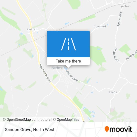 Sandon Grove map