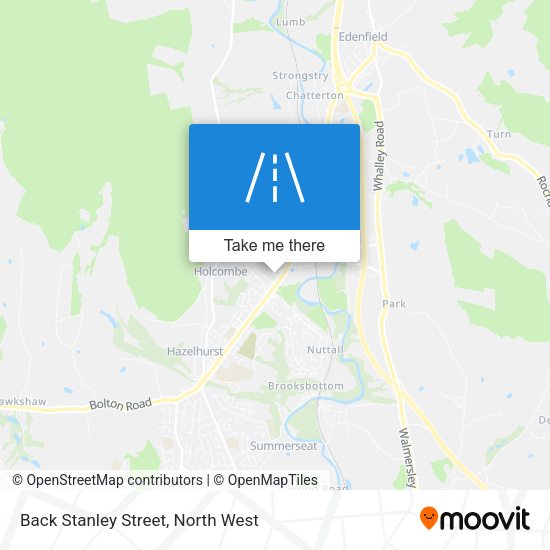 Back Stanley Street map