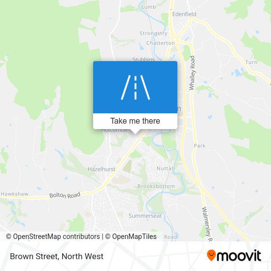 Brown Street map