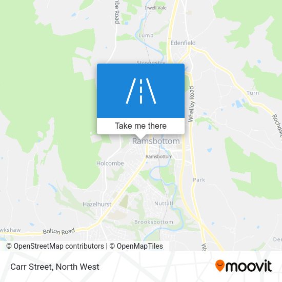 Carr Street map