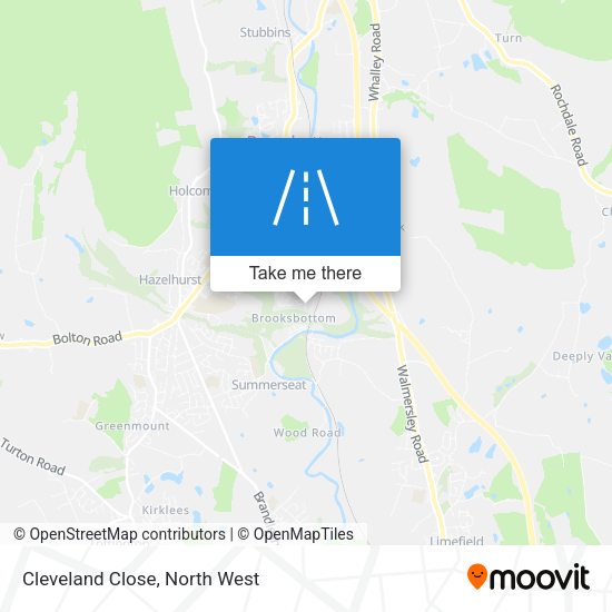 Cleveland Close map