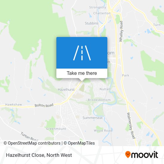 Hazelhurst Close map