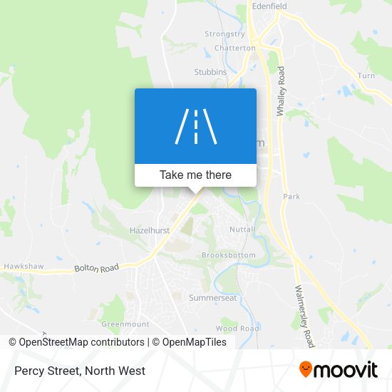 Percy Street map