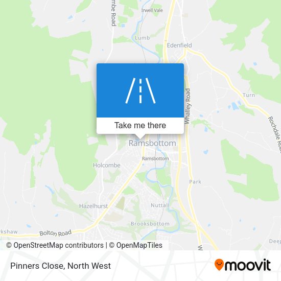 Pinners Close map