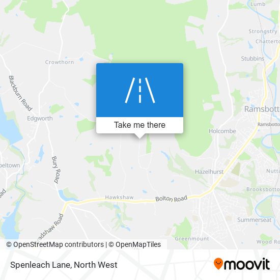 Spenleach Lane map