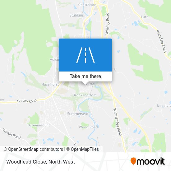 Woodhead Close map