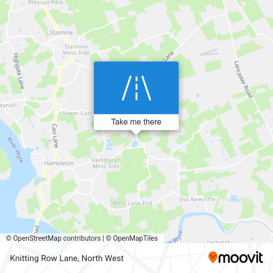 Knitting Row Lane map