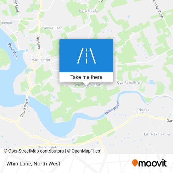 Whin Lane map