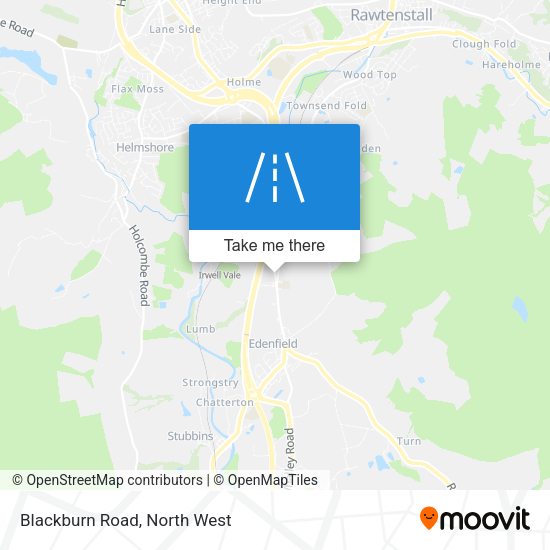 Blackburn Road map