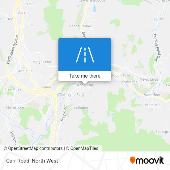 Carr Road map