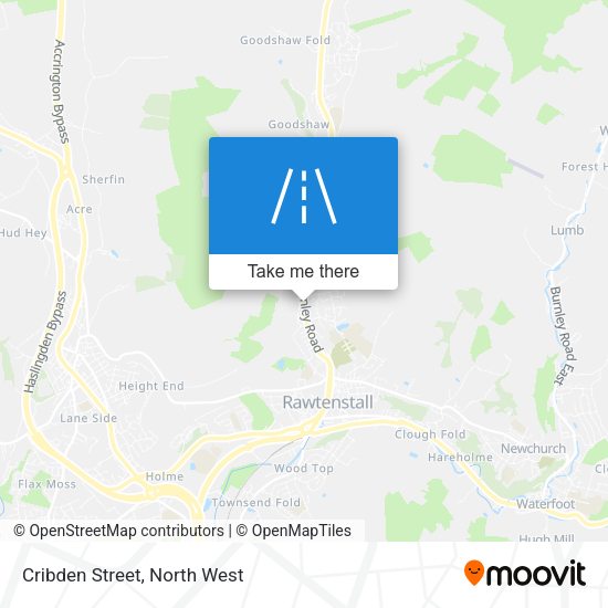 Cribden Street map
