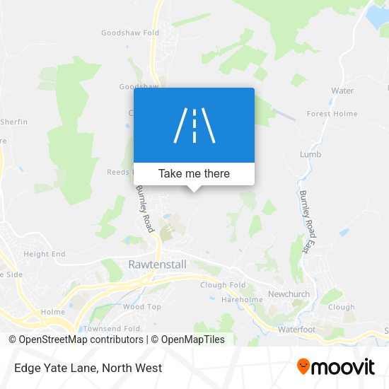 Edge Yate Lane map