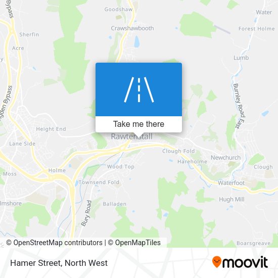 Hamer Street map