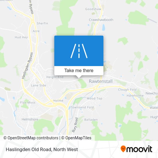Haslingden Old Road map