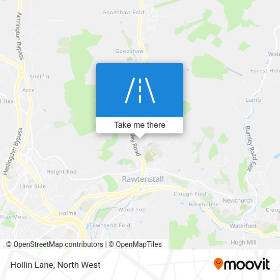 Hollin Lane map
