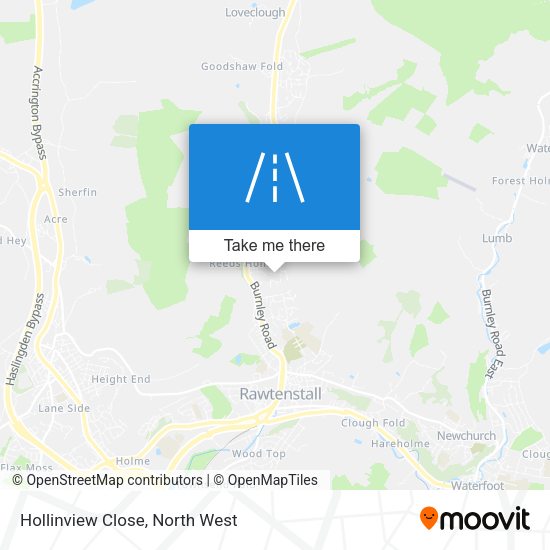 Hollinview Close map