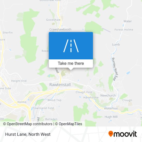 Hurst Lane map