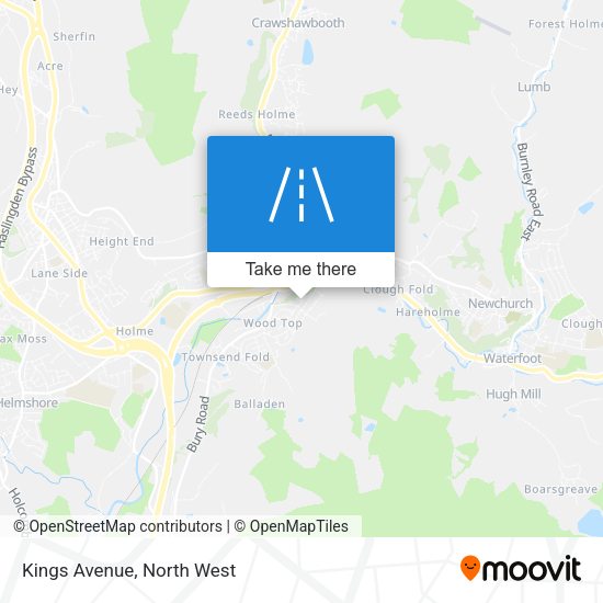 Kings Avenue map
