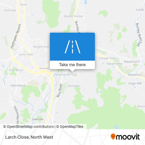 Larch Close map