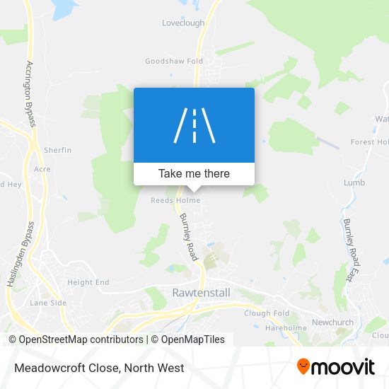Meadowcroft Close map
