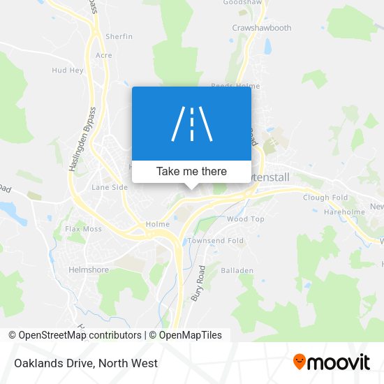 Oaklands Drive map