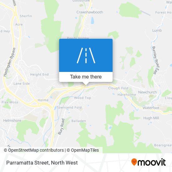 Parramatta Street map