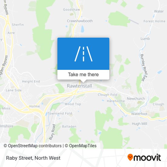 Raby Street map