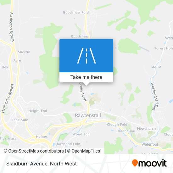 Slaidburn Avenue map