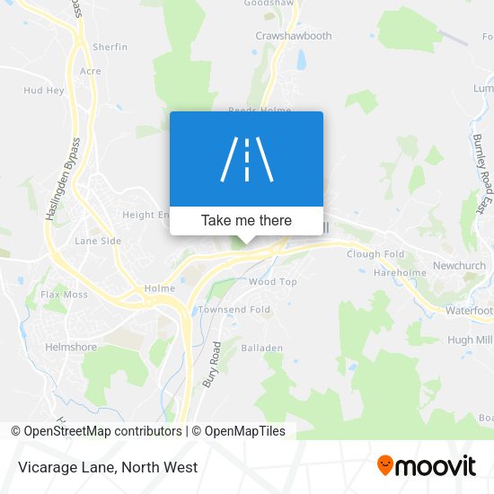 Vicarage Lane map
