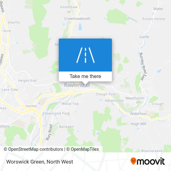 Worswick Green map