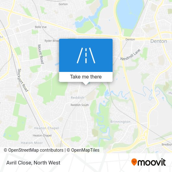 Avril Close map