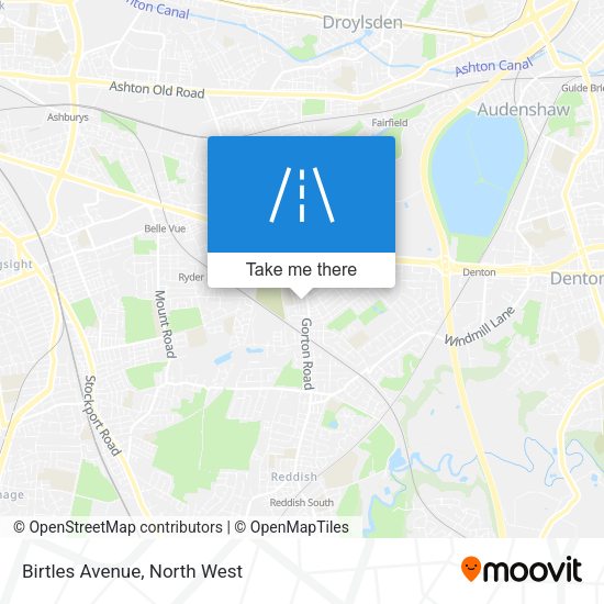 Birtles Avenue map