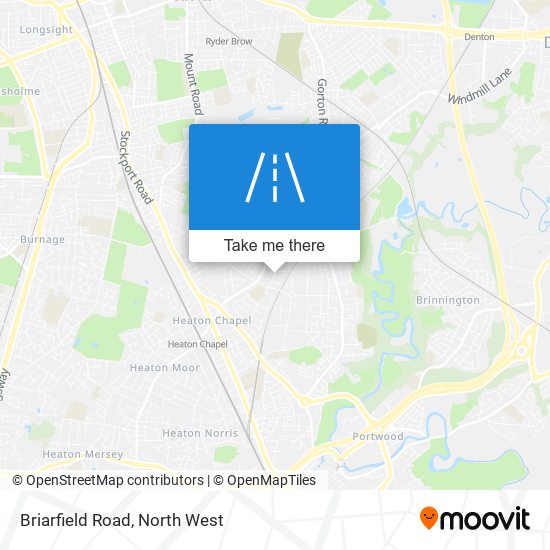 Briarfield Road map