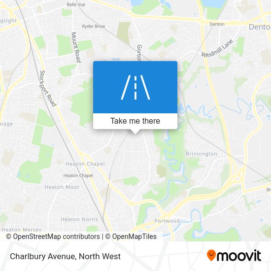 Charlbury Avenue map