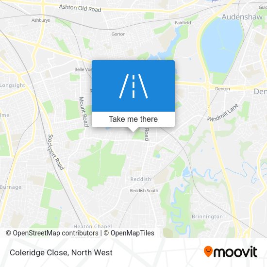Coleridge Close map